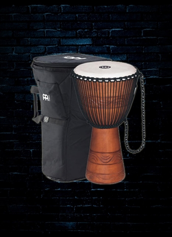 Meinl ADJ2-L+BAG Original African Style Rope Tuned Wood Djembe - Brown