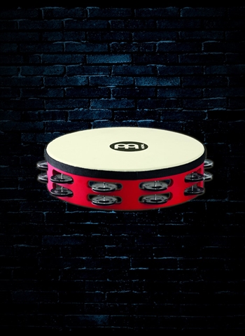 Meinl TAH2BK-R-TF Touring Synthetic Head 2-Row Wood Tambourine