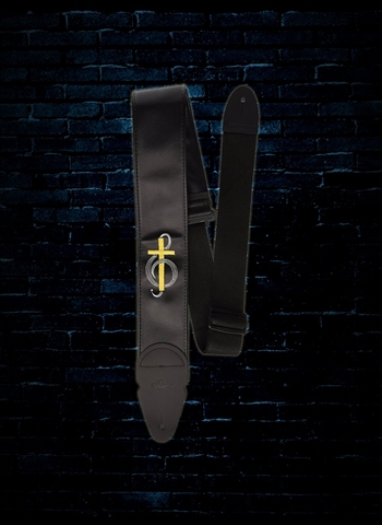 LM PS-329C - 3" PS Slider Embroidered Guitar Strap - Cross