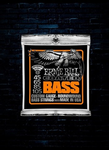 Ernie Ball 3833 Coated Electric Bass Strings - Hybrid Slinky (45-105)