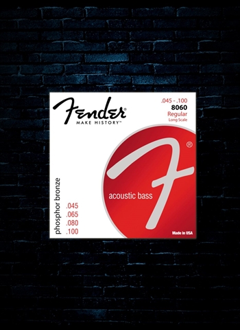 Fender 8060 Phosphor Bronze Acoustic Bass Strings - Regular (45-100)