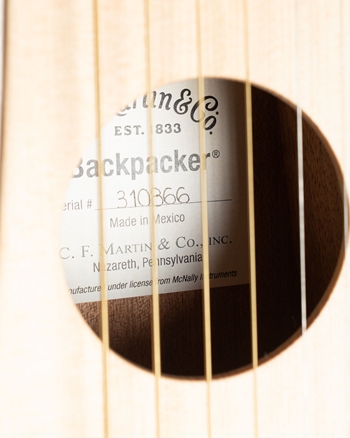 Martin Steel String Backpacker - Natural