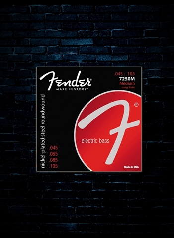 Fender 7250 Nickel Plated Steel Bass Strings - Medium (45-105)