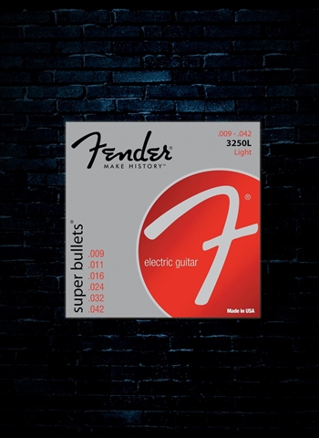 Fender 3250 Super Bullets Nickel-Plated Steel Guitar Strings - Light (9-42)