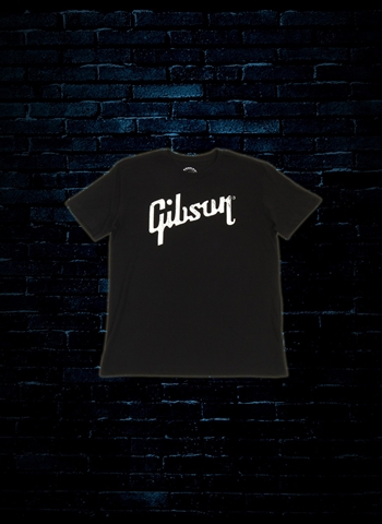 Gibson Distressed Logo T-Shirt (X-Large) - Black