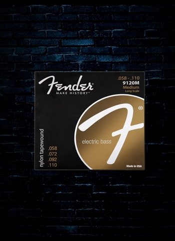 Fender Nylon Tapewound Bass Strings - Medium (58-110)