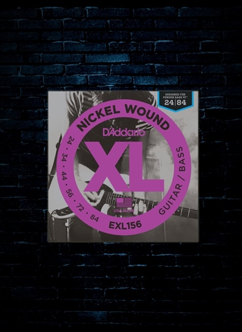 D'Addario EXL156 XL Nickel Wound Electric Strings - Fender Bass VI (24-84)