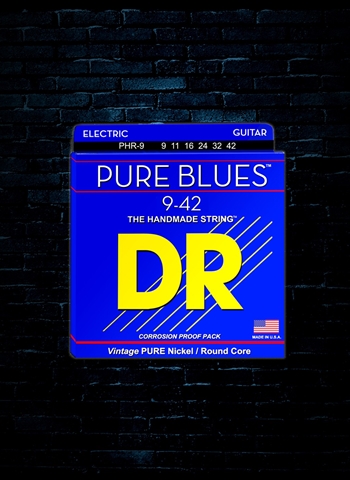DR PHR-9 Pure Blues Electric Strings - Light (09-42)