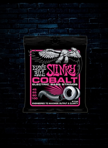 Ernie Ball 2734 Cobalt Electric Bass Strings - Super Slinky (45-100)