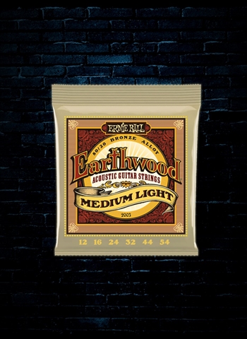 Ernie Ball 2003 Earthwood 80/20 Bronze Acoustic Strings - Med. Light (12-54)