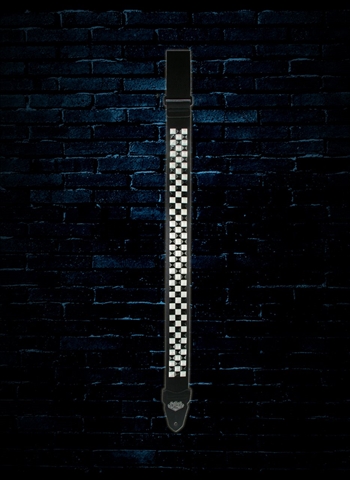 LM Products PS-201CK - 2" PS Slider Studded Guitar Strap - Checkered