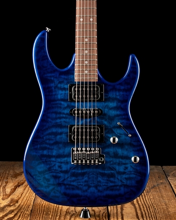 Ibanez GRX70QA RG Gio - Transparent Blue Burst