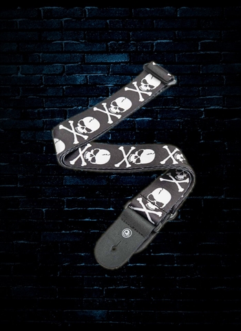 Planet Waves 50H01 Sublimation Guitar Strap - Skull and Crossbones