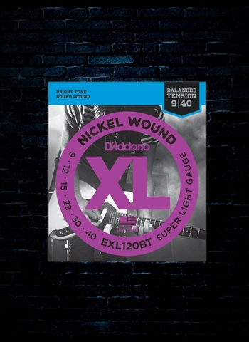 D'Addario EXL120BT XL Nickel Strings - Balanced Tension Super Light (9-40)