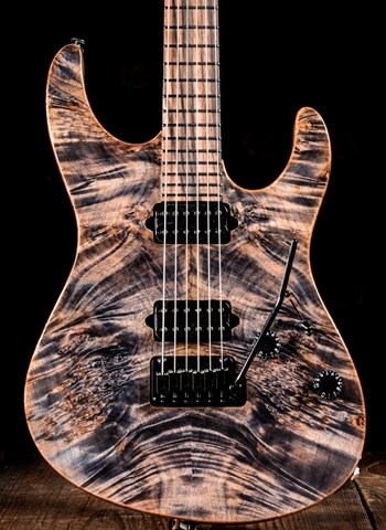 Suhr Modern Custom Waterfall Burl Maple/Cocobolo - Trans Blue Denim