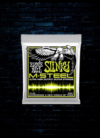 Ernie Ball 2921 M-Steel Electric Strings - Regular Slinky (10-46)