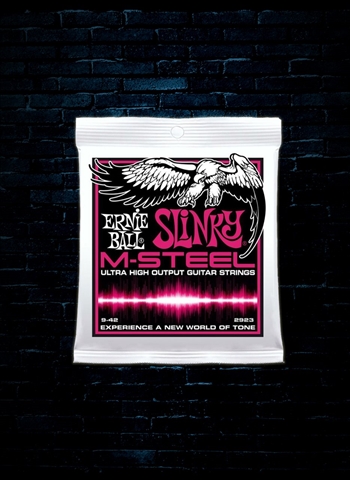 Ernie Ball 2923 M-Steel Electric Strings - Super Slinky (9-42)