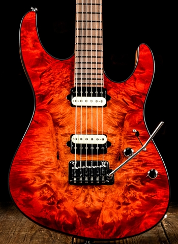 Suhr Modern Custom Waterfall Burl Maple/Mahogany - Fireburst