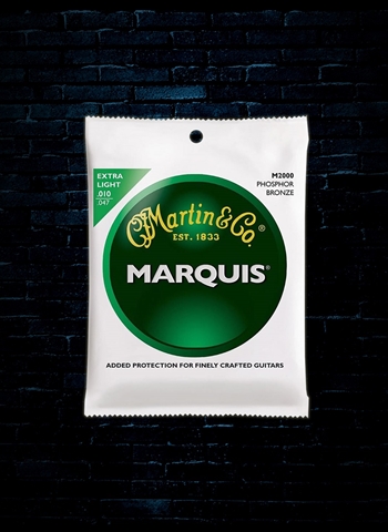 Martin M2000 Marquis 92/8 Phosphor Bronze Acoustic Strings - Extra Light (10-47)