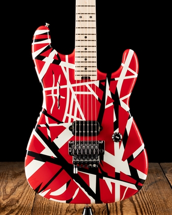 EVH Striped Series - Red with Black Stripes
