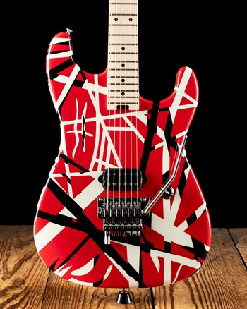 EVH Striped Series - Red with Black Stripes