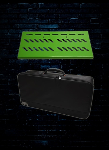 Gator GPB-BAK-GR Large Aluminum Pedal Board with Bag - Screamer Green