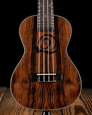 Amahi Snail Ebony Concert Ukulele - Natural