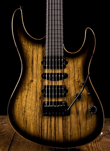 Suhr Modern Custom Black Limba - Black Burst