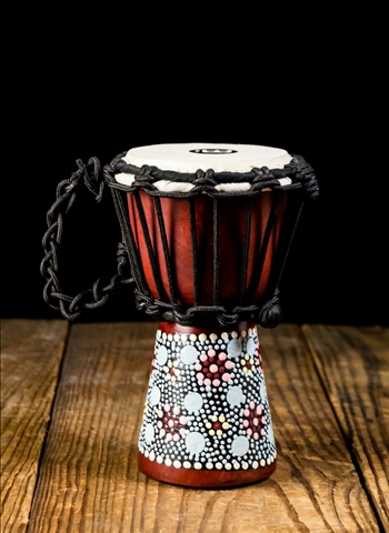 Meinl HDJ8-XXS African Style Mini Djembe - Flower