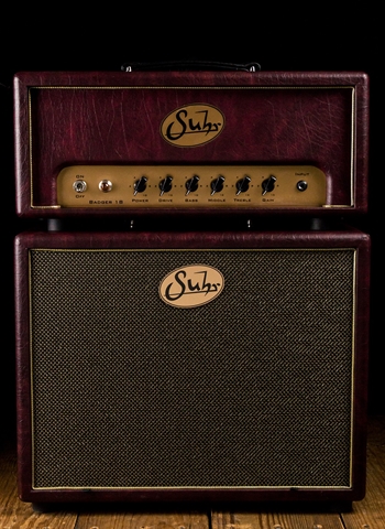 Suhr Badger 18 Head and 112-L Vet 30 Cabinet Stack - Burgundy