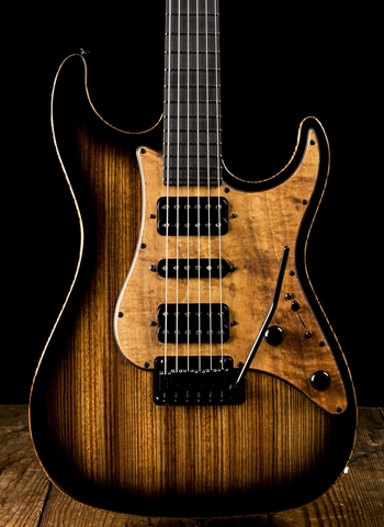 Suhr Standard Custom Zebrawood/Cocobolo - Black Burst