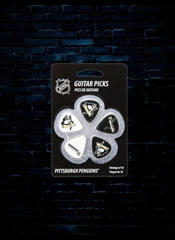 Woodrow GPNHL-23 Pittsburgh Penguins Guitar Picks (10 Pack)