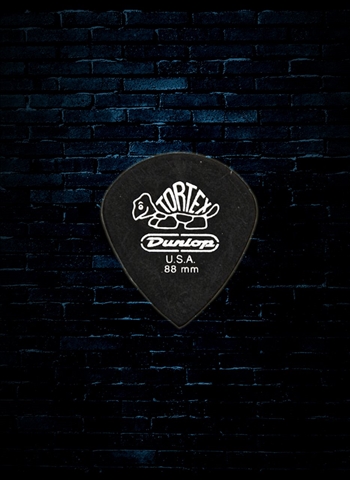 Dunlop 482 - .88mm Tortex Pitch Black Jazz III Guitar Pick (72 Pack)