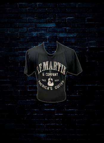 Martin Large America's Guitar T-Shirt - Black