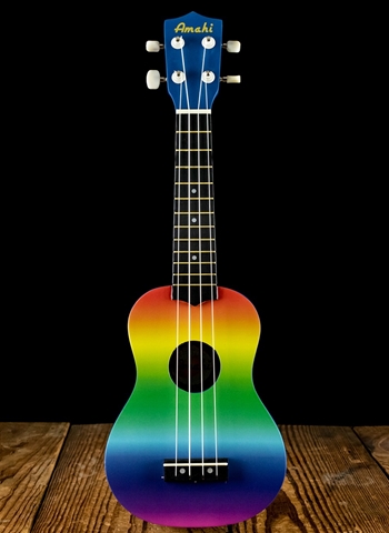 Amahi DDUK1 Soprano Ukulele - Rainbow