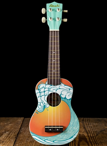 Amahi DDUK9 Soprano Ukulele - Ocean