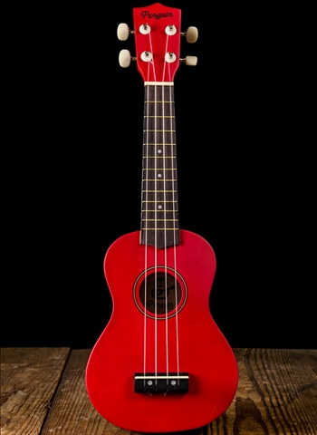 Amahi PGUKRD Penguin Soprano Ukelele - Dark Red