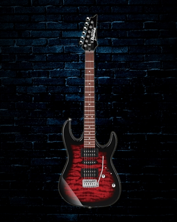 Ibanez GRX70QA RG Gio - Transparent Red Burst
