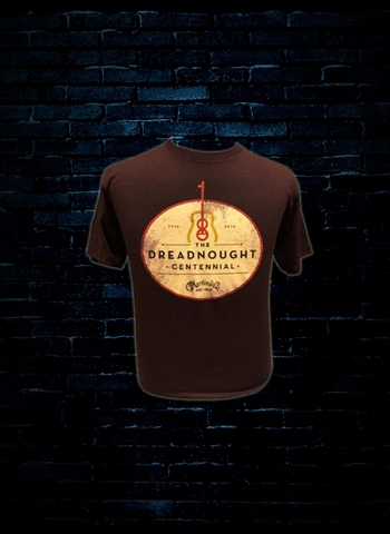 Martin Large Slim Fit Dreadnought T-Shirt - Sangria