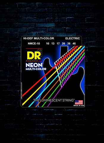 DR NMCE-10 K3 NEON Multi-Color Electric Strings - Medium (10-46)