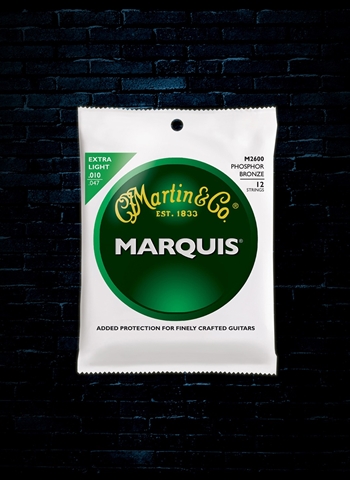 Martin M2600 Marquis 92/8 Phosphor Bronze Acoustic Strings - 12-String Extra Light (10-27)