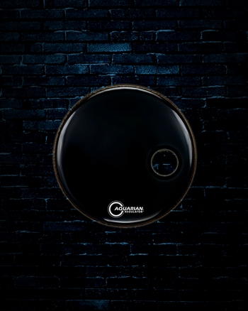 Aquarian RSM22BK - 22" Regulator RSM Black Bass Drumhead