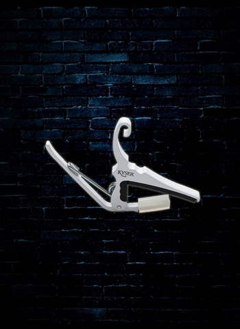 Kyser KG6W - 6-String Acoustic Quick-Change Capo - Pure White