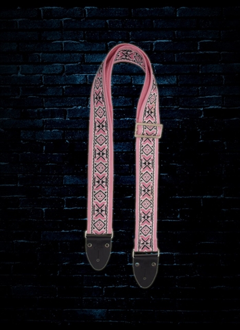 LM FF-55 Festival Folk Series Guitar Strap - Pinkerton