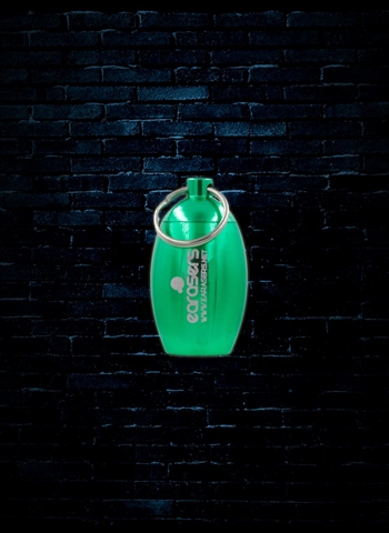 Earasers Waterproof Keychain Earplug Carrying Case - Green