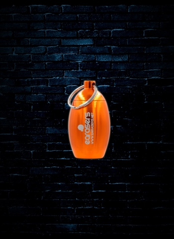 Earasers Waterproof Keychain Earplug Carrying Case - Orange