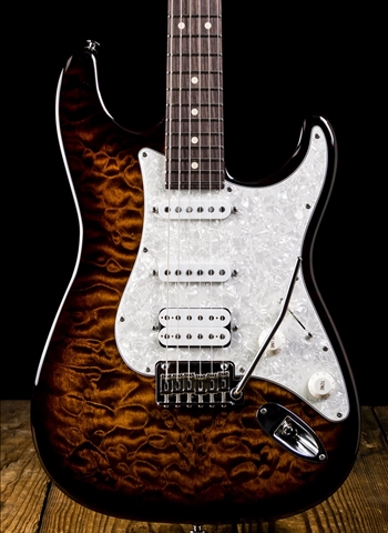 Suhr Classic Custom Quilt Maple/Roasted Alder - Bengal Burst