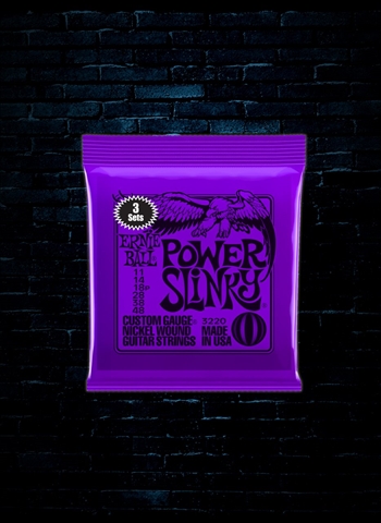 Ernie Ball 3220 Nickel Wound Electric Strings (3 Pack) - Power Slinky (11-48)