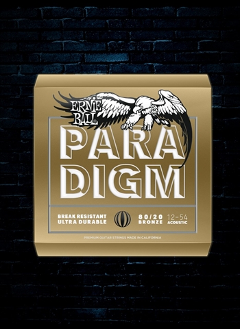 Ernie Ball 2086 Paradigm 80/20 Bronze Acoustic Strings - Medium Light (12-54)