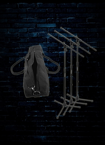 On-Stage MSP7703 - 3 Euroboom Mic Stands with Bag